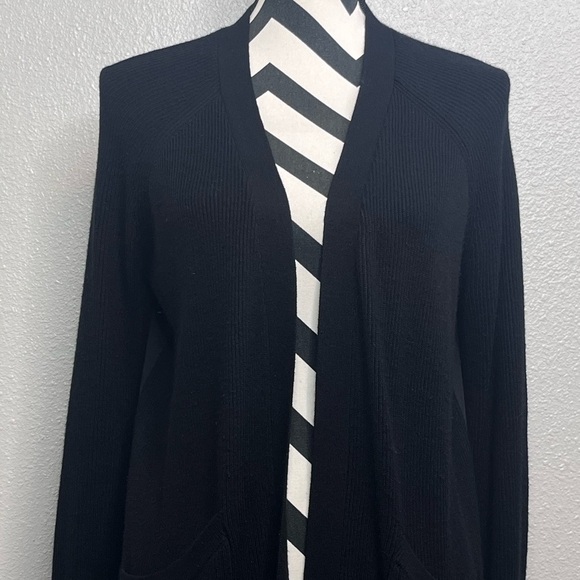 Lululemon Still At Ease Cashlu Black Business Casual Open Front Cardigan - Picture 5 of 13